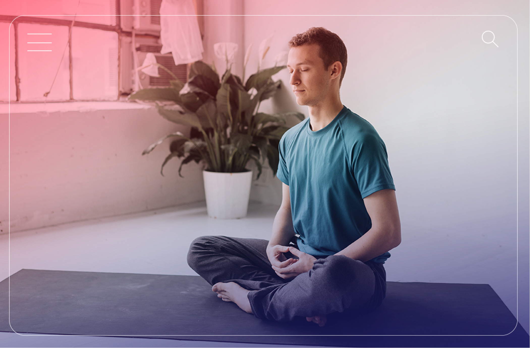 hombre haciendo yoga - invierte 100% online en fondos mutuos